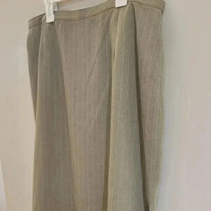 Jessica  Beige Pinstripe Pencil Skirt sz 14